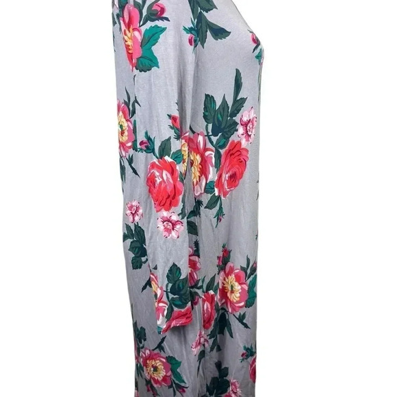 Matilda Jane I am a dreamer gray floral swing dress size medium - Picture 4 of 8